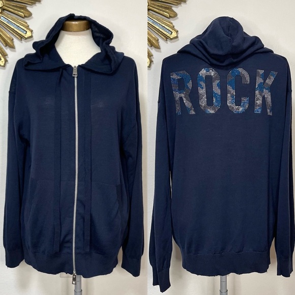 Zadig & Voltaire Sixtine Camo Rock Strass Wool Jacket - Picture 1 of 14